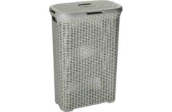 Curver 40 Litre Rattan Hamper Vintage White